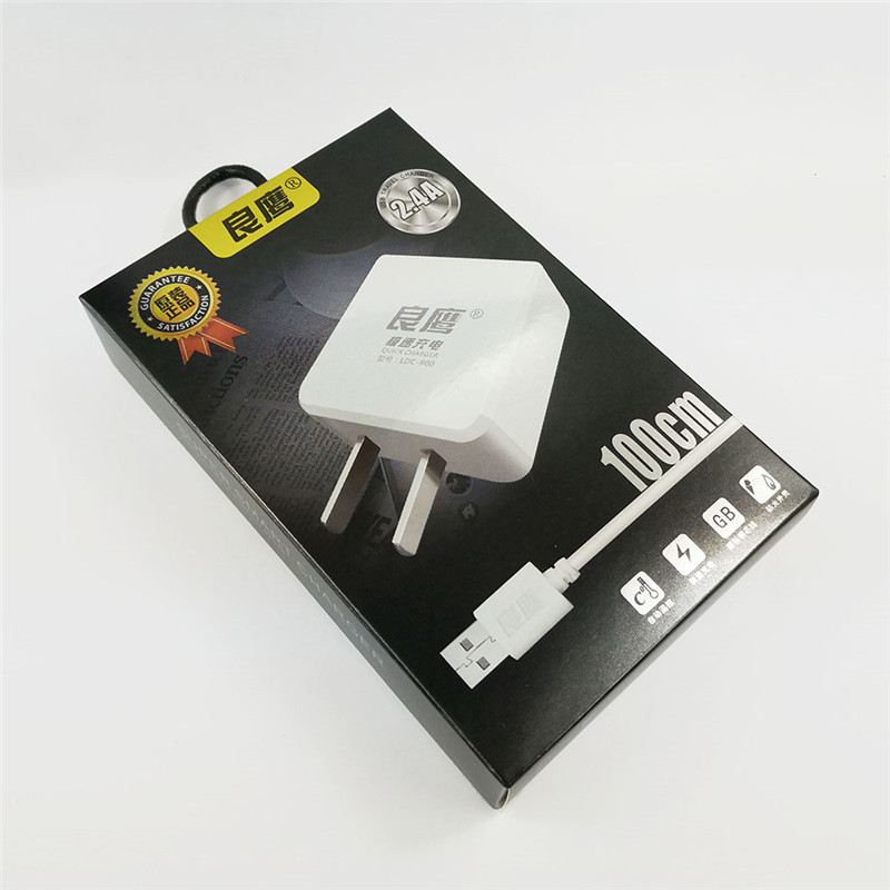 Good Eagle 4a Charger Extreme Speed Quick Charge Two-in-one Universal Straight Charging Head Data Line Charging Line Phone Line Suit D