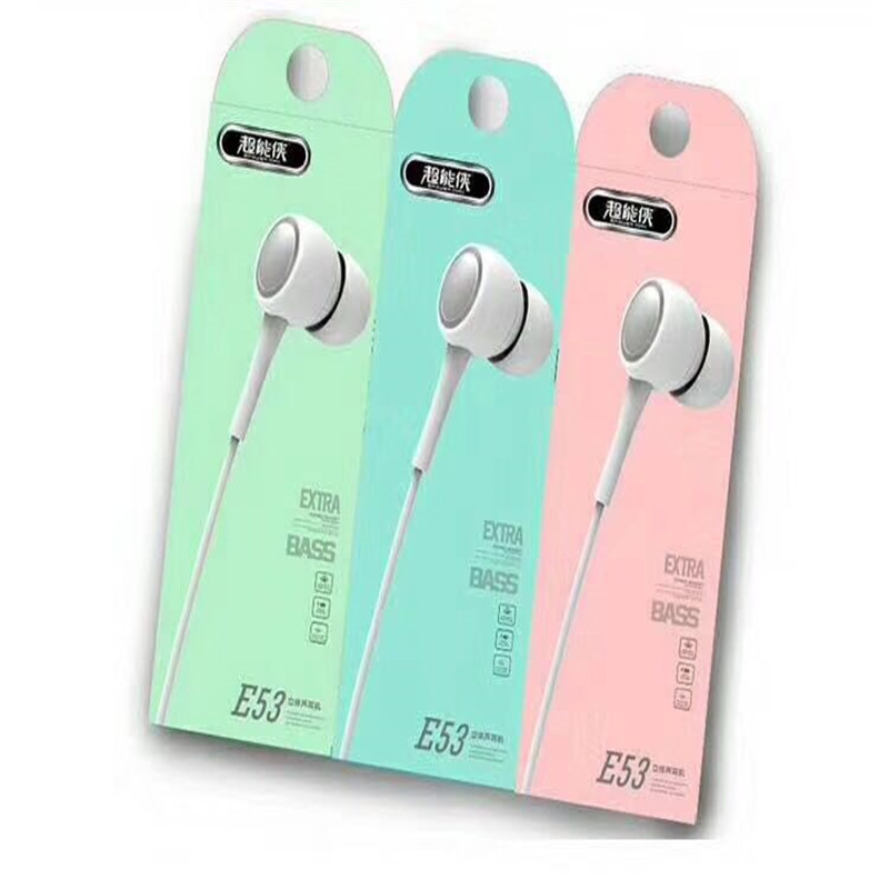 Ultra-Man Heavy Low Sonic Cannon Headphones Into The Ear Style Universal Girls' Male Line Control Apple Xiaomi Huawei Phone Ear Hang