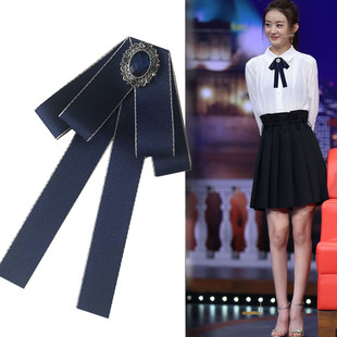 Professional bow tie, black accessory with bow, Korean style