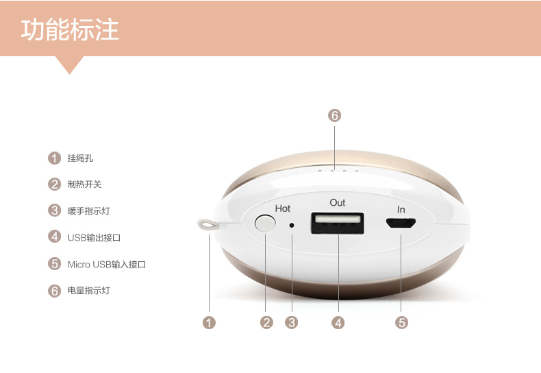 Réchauffeur USB pour les mains - Ref 415699 Image 26