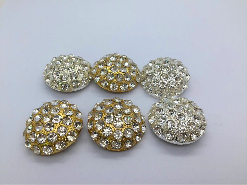 Diamond Soft Package Crystal Button Sofa Background Wall Decoration Buckle Clothes Crown A Grade Mushroom Diamond Rhinestone Button New Product