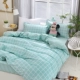 Bông vải cotton bốn mảnh màu đỏ 1,8m tấm vải trải giường đơn đôi chăn ba mảnh trải giường 1,5m