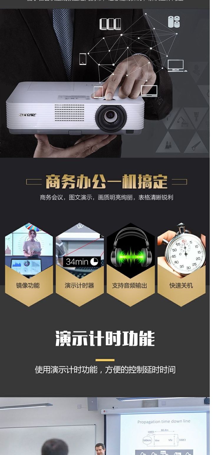 Máy chiếu Sony VPL-DX221 HD giảng dạy đào tạo máy chiếu kinh doanh máy cầm tay không dây wifi máy chiếu ban ngày giá đầu tư trực tiếp có thể là tuyệt vời - Máy chiếu máy chiếu mini giá rẻ