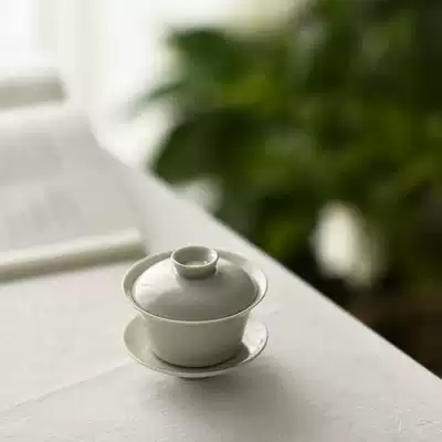 -Taoyuan Daily-Antique grass and wood ash glaze mini three-Cai bowl Chaoshan Tea Wenshan Hall