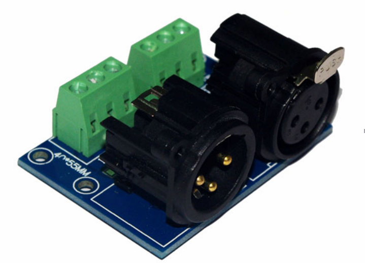 DMX512 Terminal Adapter DMX Card Faucet Connector 3-Pin DMX Connection Conversion Board