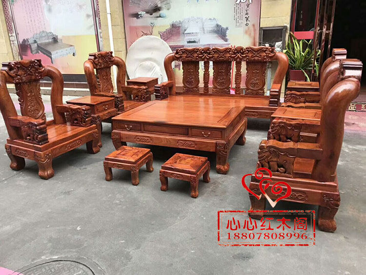 Диван из Мьянмы, комплект, мебель из натурального дерева, слон, 12 шт, китайский стиль 