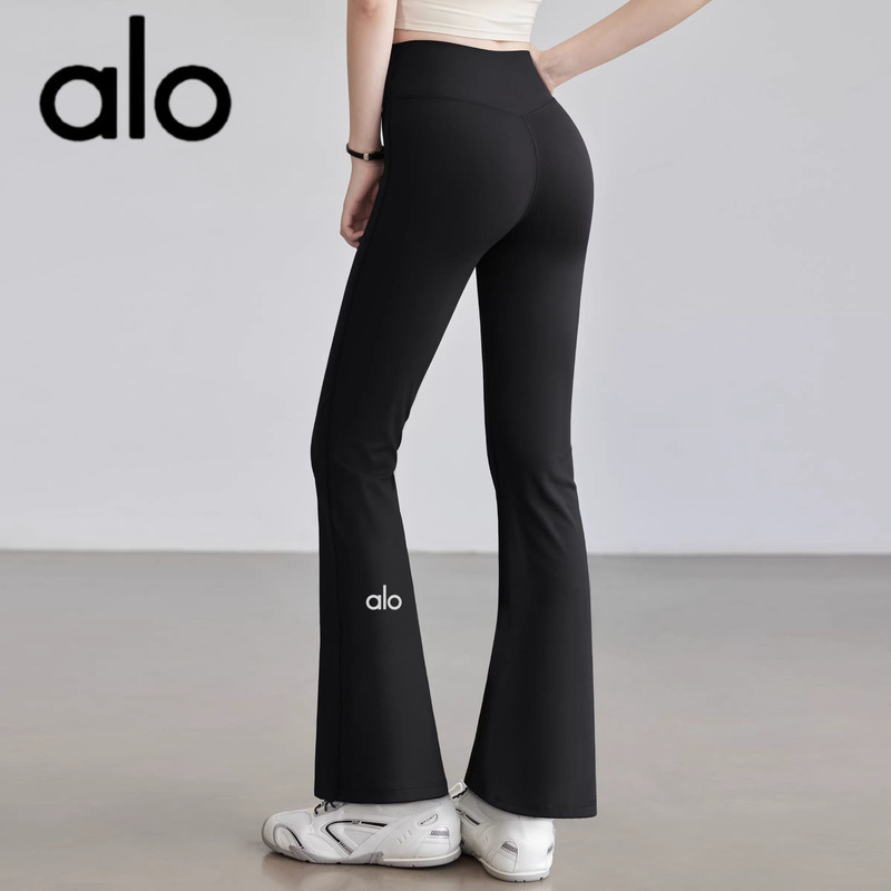 Aio Yoga Pants for Women, Autumn and Winter Running Sports Flared Pants, Pilates Training Clothes, High-Waisted Butt-Lifting Tight Fitness Pants