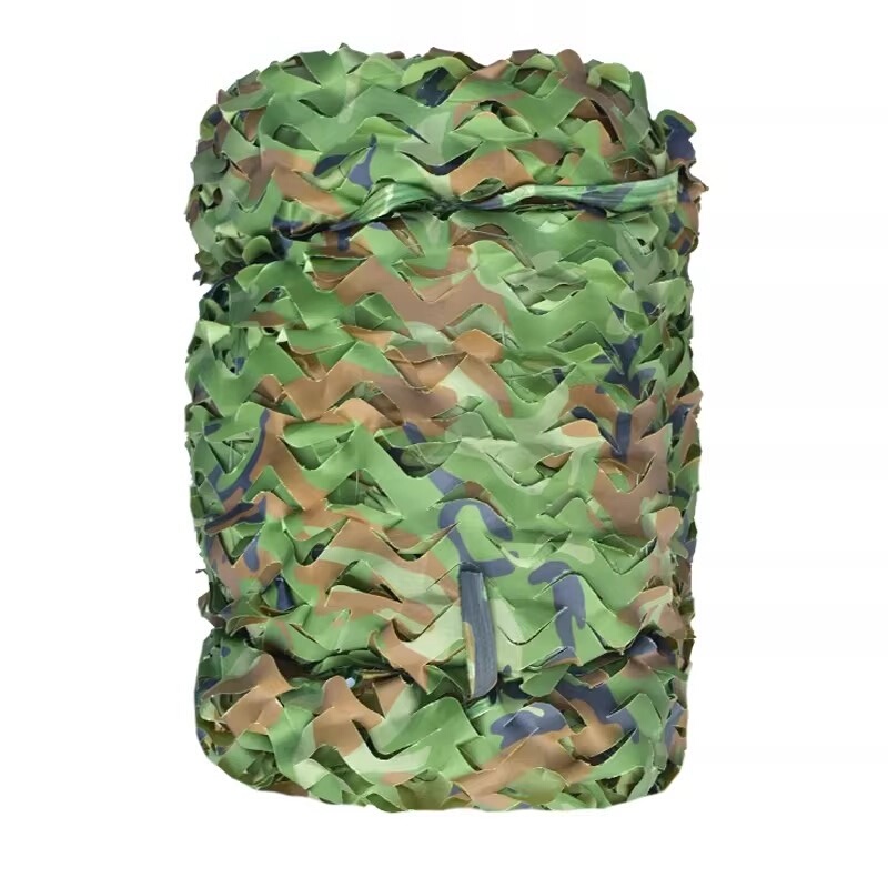 Camouflage Sunshade Net, Anti-Aerial Photography Camouflage Net, Military Green Camouflage Net, Outdoor Leaf Anti-Satellite Greening Decorative Net Fabric