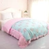 Chăn bông HRHM đơn mảnh nhà dệt mục vụ đầy đủ đôi sinh viên ký túc xá bông chăn - Quilt Covers Quilt Covers