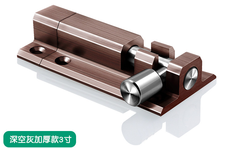 Description Picture 6 of item1 Set Stainless Steel Door Latch Safety Lock Bolt Sliding Door Window Latch Barrel Lock Bolt Security Bar Hardware