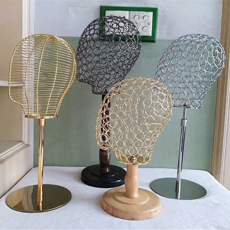 Cap Wig Show Rack Fake Human Head Iron Wire Hollowed-out Human Head Model Child Female Model Head