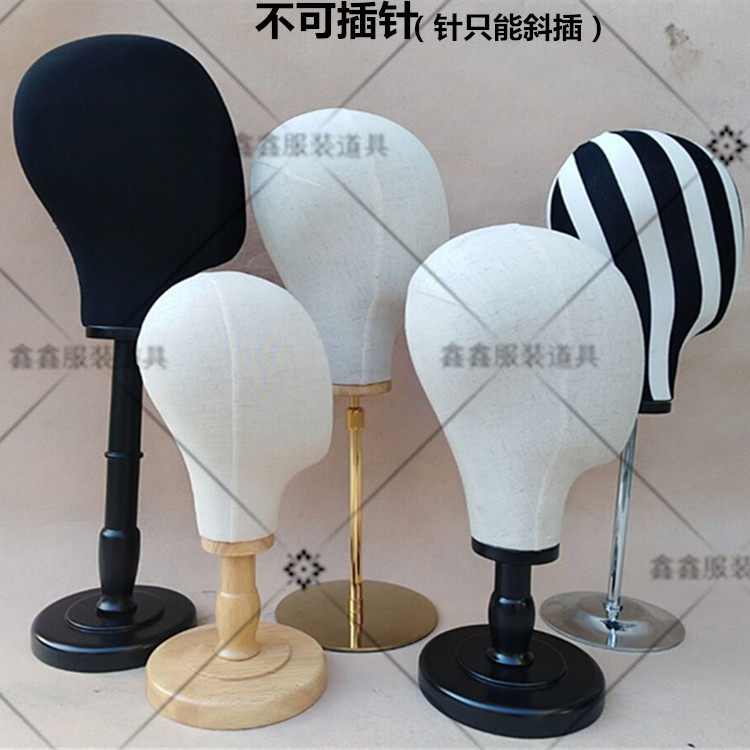 Male and female models Head hat Wig Show Shelf Model Props Bag Head Model Ornament Head Model Hard Head