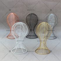 Hat wig display stand head mold dummy head wire hollow head mold metal model head