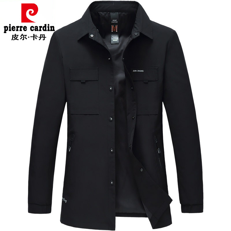 Pilkardon overalls jacket man's middle-aged handsome jacket dpa jacket daddy dress autumn and winter thickened business casual blouse