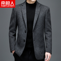 Antarctic 2021 autumn and winter high-end business casual suit mens wool suit jacket workplace