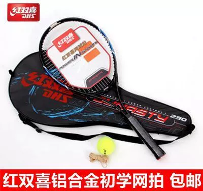 Vợt tennis Double Happiness 290 hợp kim nhôm dành cho người mới bắt đầu đào tạo người lớn nam nữ học sinh đánh vợt đơn gửi tennis - Quần vợt