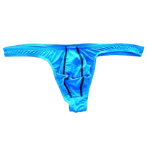 Summer mens new comfortable low-waisted transparent seamless thin-edge single-layer briefs no sense traceless micro-elastic thong