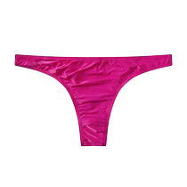 Summer new mens skin-friendly and durable underwear thin ice silk briefs breathable trendy narrow edges cool T-shaped shorts