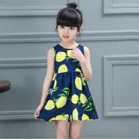 Хлопковолочный синий лимонный цветок