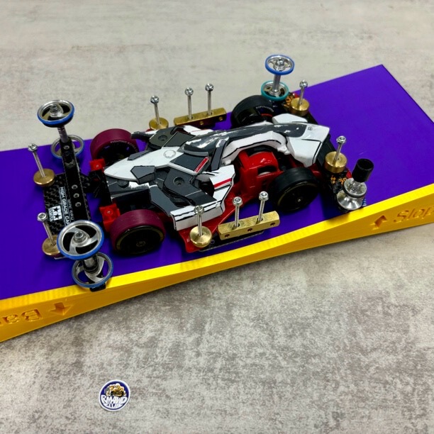 Tamiya Four-Wheel Drive Vehicle Three-Track Adjustment Board, Bank Is 20-Degree Slop, Slop Is Saddle Type, Brake Saddle Type Does Not Apply 20-Degree Braking