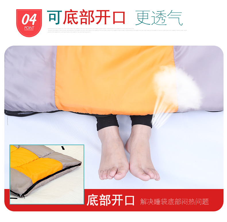 Miễn phí thuyền lạc đà bốn mùa bông dày ấm túi ngủ ngoài trời người lớn cắm trại cắm trại túi ngủ túi ngủ mùa đông