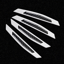 Car Door Border Rubbing Strip Anticollision Light Warning Reflective Sticker Individuality Rearview Mirror Anticollision