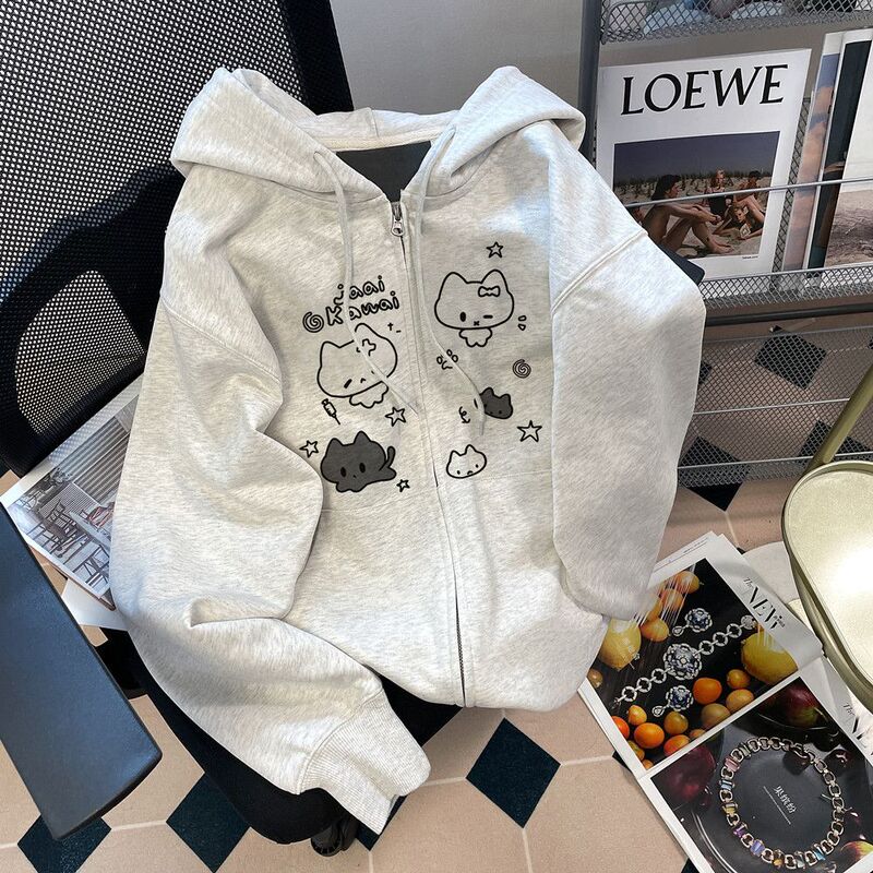 Girls' Hooded Jacket, Autumn and Winter 2026 New Style, Medium and Large Children's Baseball Jacket, Casual Girls' Sweatshirt, Autumn Top Girls' Hooded Jacket, Autumn and Winter 2026 New Style, Medium and Large Children's Baseball Jacket, Casual Girls' Sweatshirt, Autumn Top