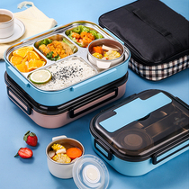 316 stainless steel lunch box office workers large capacity insulation for one person Bento children student special dinner plate anti-scalding