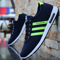 Mùa đông cộng với giày nhung cotton Giày vải thoáng khí cho nam Giày thể thao thông thường giày sneaker nam trắng