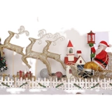 Рождественская сцена макета лосей праздничный отдел.