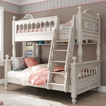 Bunk bed Bunk bed Boy high and low bed Bunk bed Wooden bed Bunk bed Mother and child bed Full solid wood two-layer childrens bed