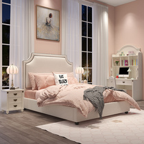 American childrens bed Boy childrens room Girl childrens bed Bedroom Simple 1 2 single beds Furniture combination set