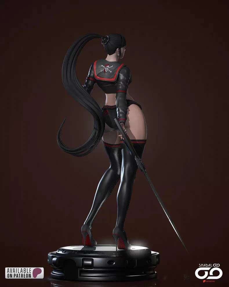 1/24 Eve Sword Star PS5 игра 18 масштаб GK белая формовочная модель 3D-печать солдата модель 3772