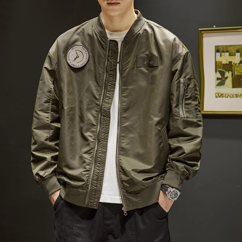 Jeep Pilot Jacket Men's Spring and Autumn Trendy Brand Stand Collar Casual Men's Baseball Jacket 2026 New Model