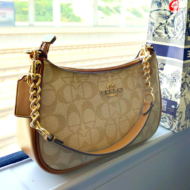 Hong Kong Genuine Women's Bags 2024 New Models, Carefully Selected Quality Goods, Recommended Genuine Leather Monogrammed Mahjong Bag, Crossbody Underarm Bag