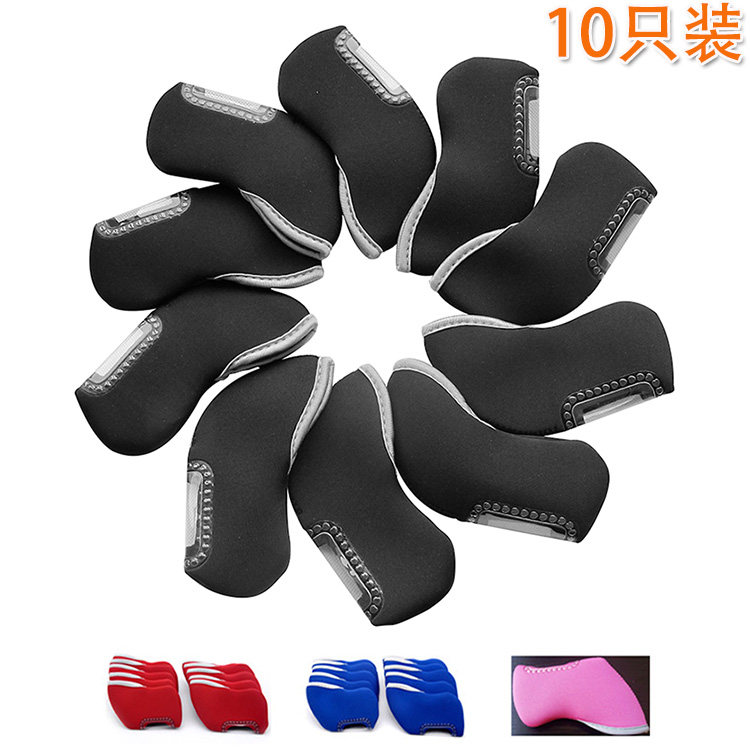 Golf iron sleeves, visible digital parts, transparent head sleeves, club sleeves, protective sleeves, 10 packs