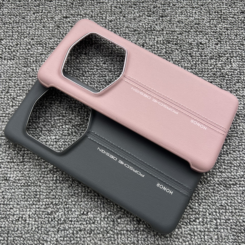 Suitable for Honor Magic6Rsr Mobile Phone Case, Porsche Design Frameless Leather Case, 6Rsr Anti-Fall Ultra-Thin Genuine Leather Protective Back Case for Men and Women