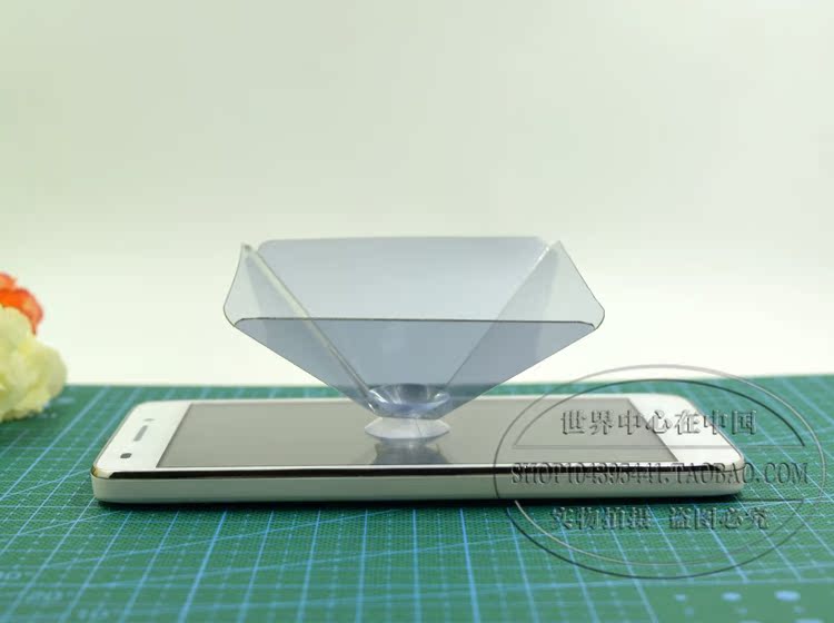 Điện thoại di động 3D máy chiếu ba chiều mini Hình ảnh ảo Kim tự tháp hút cốc trải nghiệm âm thanh nổi 3D - Phụ kiện máy chiếu điều khiển máy chiếu sony