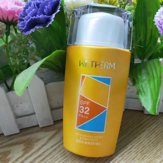 Wen Biquan sunscreen 32 ເທົ່າກັນນ້ໍາແລະ sweat-proof ແຍກຕ່າງຫາກ sunscreen ້ໍານົມ facial ການປົກປ້ອງພາຍນອກ UV ການຝຶກອົບຮົມທະຫານ sunscreen ສໍາລັບແມ່ຍິງ