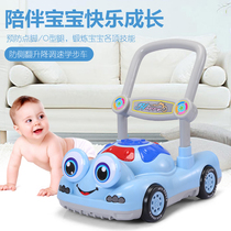 Childrens toddler trolley baby with music adjustment high and low baby booster toy car 10-18 months anti-rollover