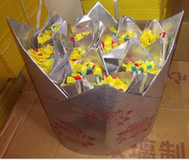 Handmade tin foil ingot paper (finished lotus vat ingot) burnt paper yellow paper tin foil yellow gray authentic