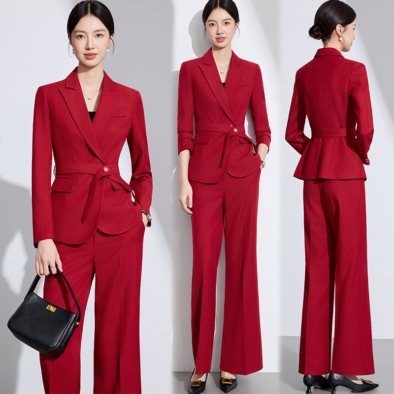 Casual Suit Set for Women, Spring and Autumn 2025 New Style, Host Professional Fashion, Elegant and Sophisticated Slim-Fit Suit