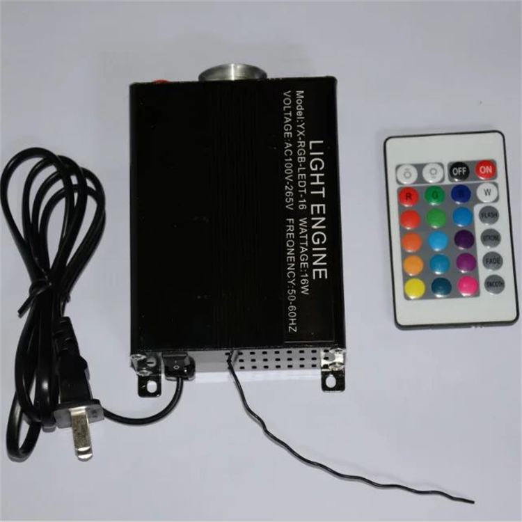 Led16W Light Source Machine, Starry Sky Light Source, Fiber Optic Starry Sky Light, Colorful Remote Control Fiber Optic Machine.