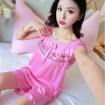 Pajamas Woman Summer Small Sleepy Sleepy Sleepy Wire Summer Ice Wire Down Sleeper Package Student Vest Home Clothes