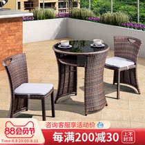 Balcony small tables and chairs tea couple chairs three pieces of balcony chairs leisure chairs folded one table two chairs small household type