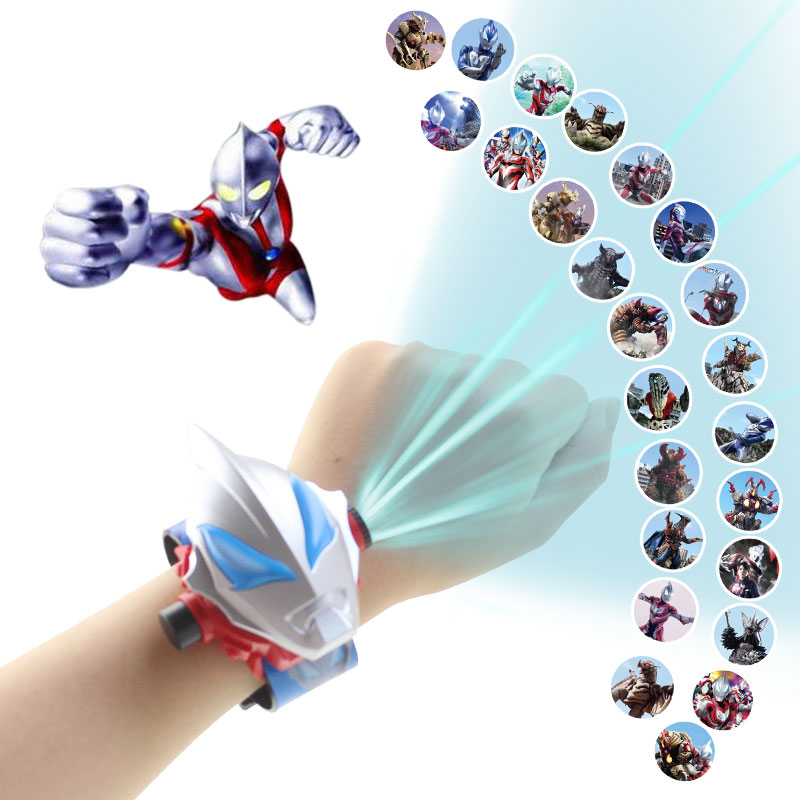 Children's Toy Projection Watch Boy Student Cartoon Ultraman Superman Kindergarten Girl Cute Electronic Watch
