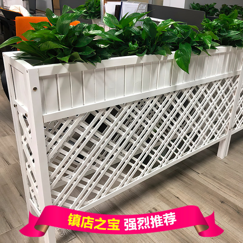 Белая перегородка на палубе ресторана подставка для цветов забор для общественного питания заводской офисный экран для прохода низкая стена украшение стенда для зеленых растений