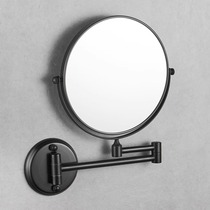 No punching cosmetic mirror bathroom wall hanging self-adhesive hotel double-sided beauty mirror retractable folding magnifying mirror
