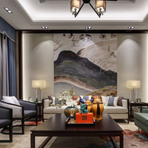 Modern new Chinese style solid wood living room sofa hotel club reception fabric sofa villa model room furniture customization