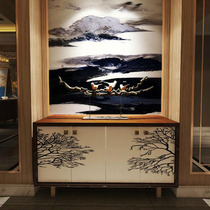 New Chinese Xuan Guan Cabinet Modern Minimalist Vintage Decoration Cabinet-Style Board Room Hotel Living-room Shoes Cabinet Locker furniture